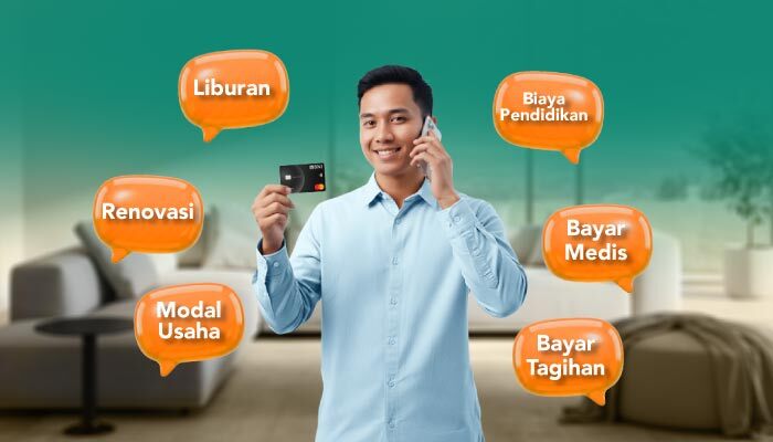 Mendadak Butuh Dana? Gak Perlu Panik! Gunakan Danaplus untuk kebutuhan mendesak. Dana cair ke rekening BNI kamu, cukup dikenakan biaya admin 4%. Ajukan via BNI Call 1500046.