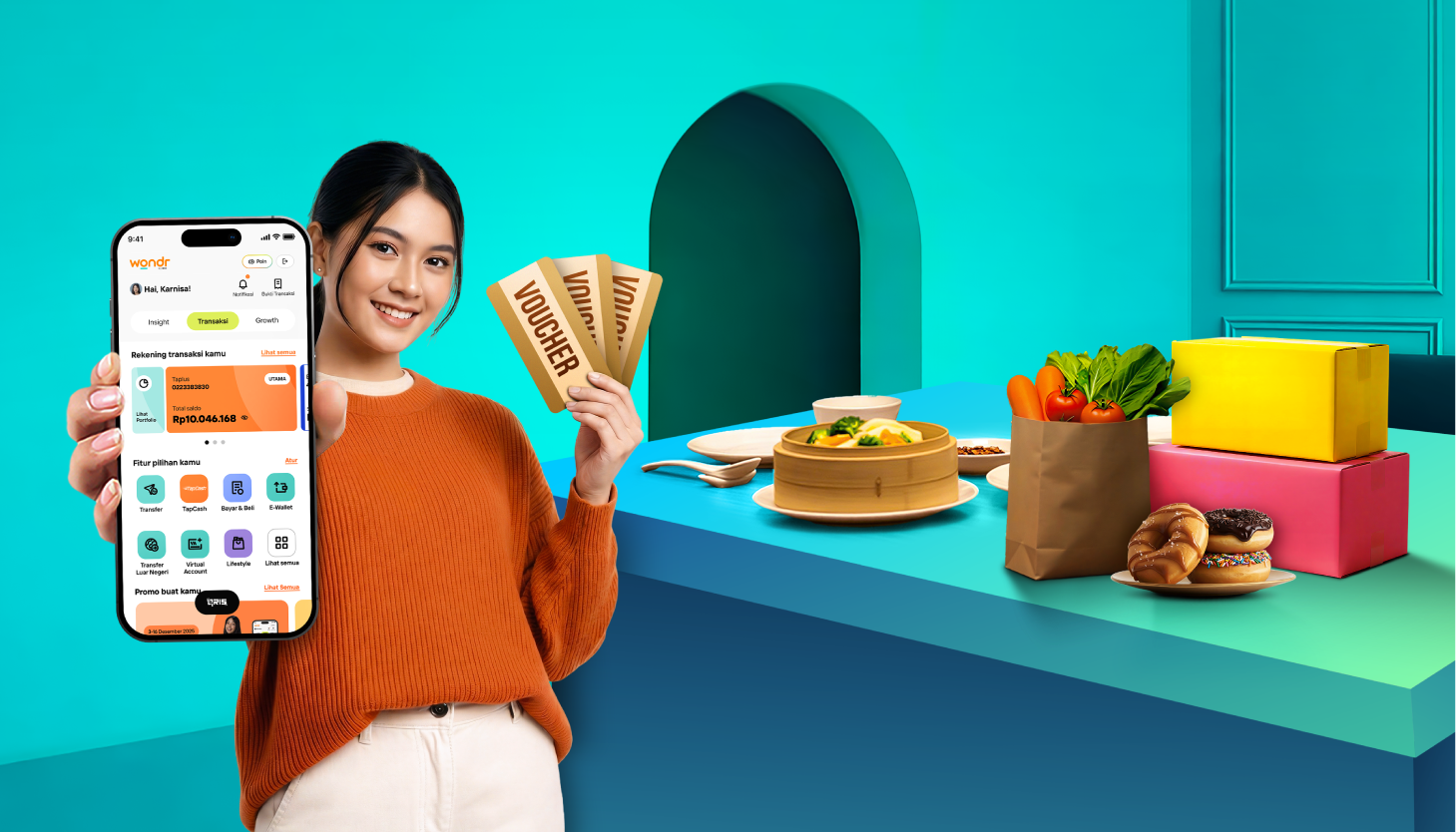 Buka tabungan BNI dan dapatkan voucher belanja hingga Rp100.000 Dapatkan Berbagai Reward Menarik