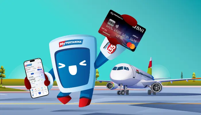 Cashback Rp80.000 Transaksi Pelita Air di MyPertamina  dengan Kartu Kredit BNI-MyPertamina