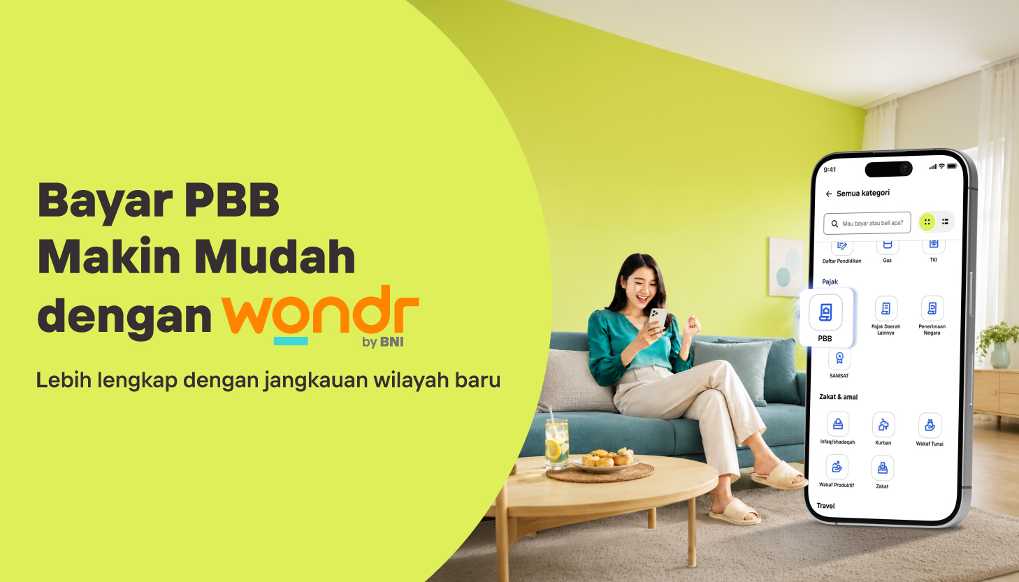 Makin Praktis Bayar PBB lewat wondr by BNI Bayar PBB jadi Lebih Cepat dan Mudah dengan wondr by BNI