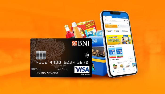 Diskon Rp20.000 di KlikIndomaret dengan Kartu Kredit BNI Visa Platinum Reguler dan Affinity