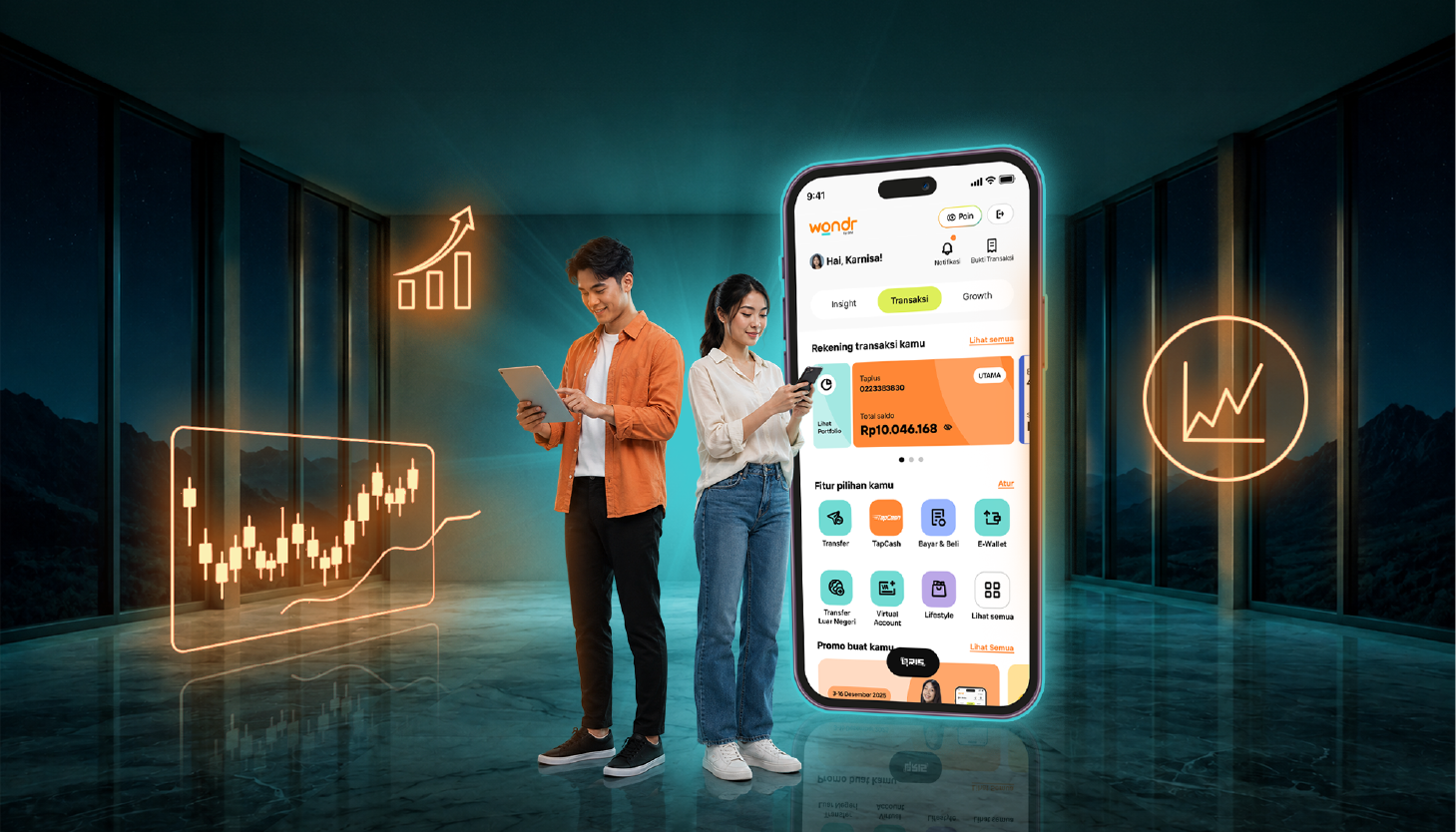 Mulai Langkah Investasimu, Buka RDN BNI Sekarang! Trading Saham di BIONS, Bisa Pantau Portfolio di wondr by BNI
