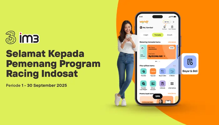 Pengumuman Pemenang Program Racing Indosat Periode 01 - 30 September 2025