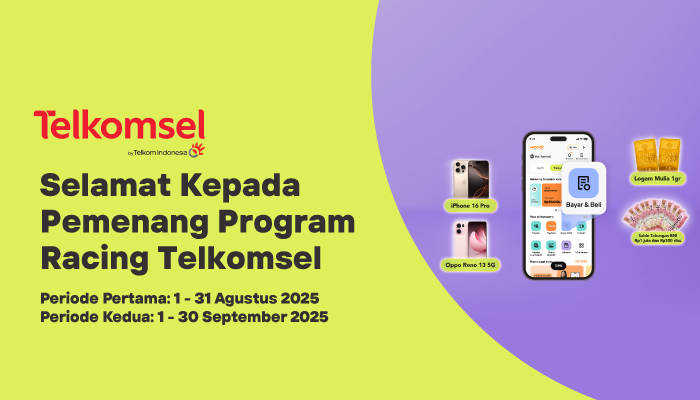 Pengumuman Pemenang Program Racing Telkomsel