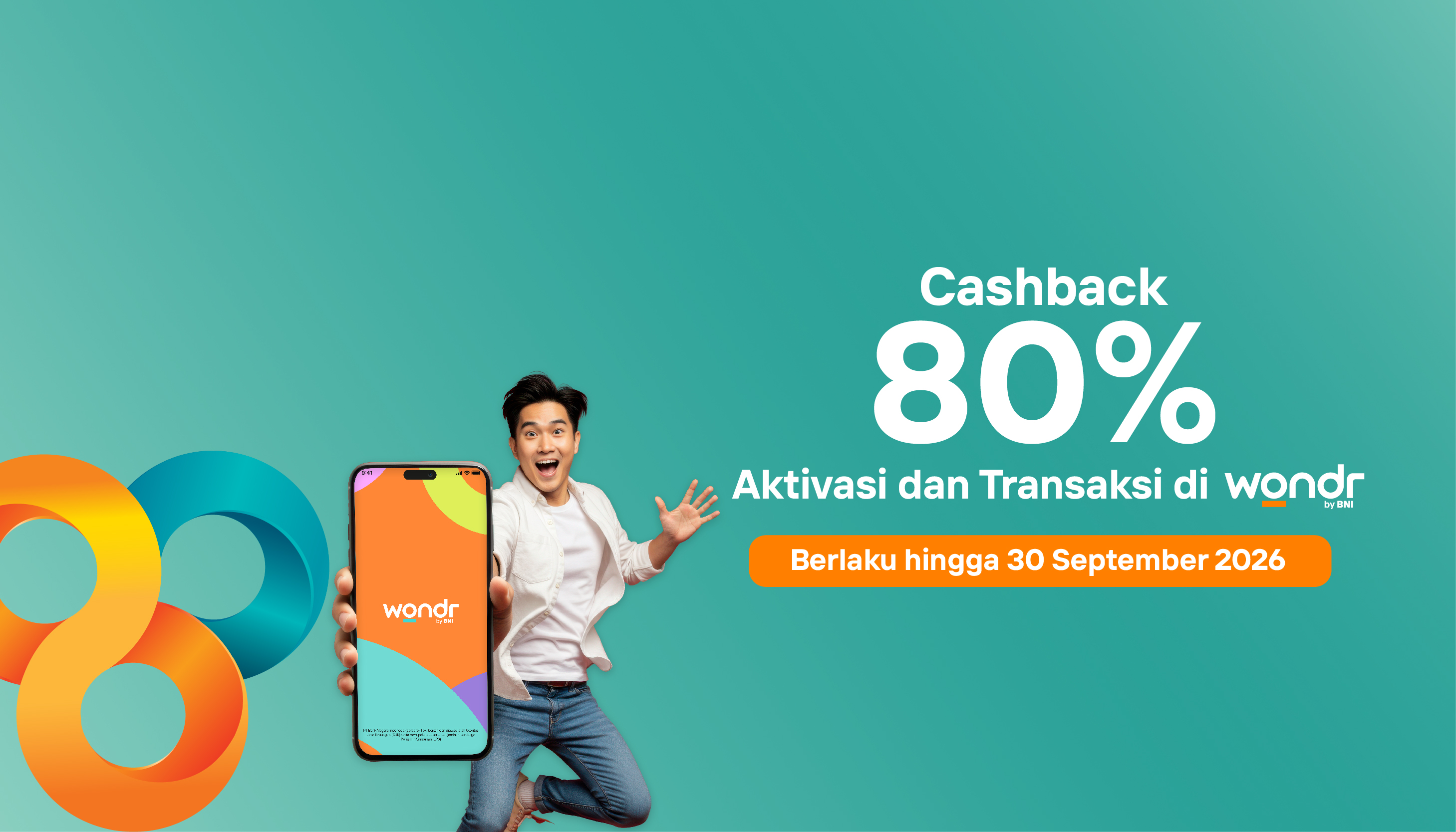 Dapatkan Cashback 80% dengan Aktivasi dan Transaksi di wondr by BNI
