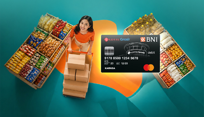 Cashback hingga Rp75.000 dengan Kartu Debit Co-Brand Lotte Grosir